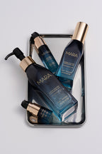 MARA Cleansing Oil Lifestyle image on silver plate
