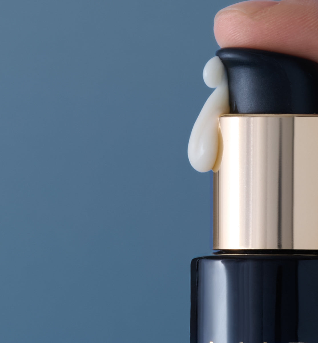 close up of Flower Acid Algae Serum being pumped out