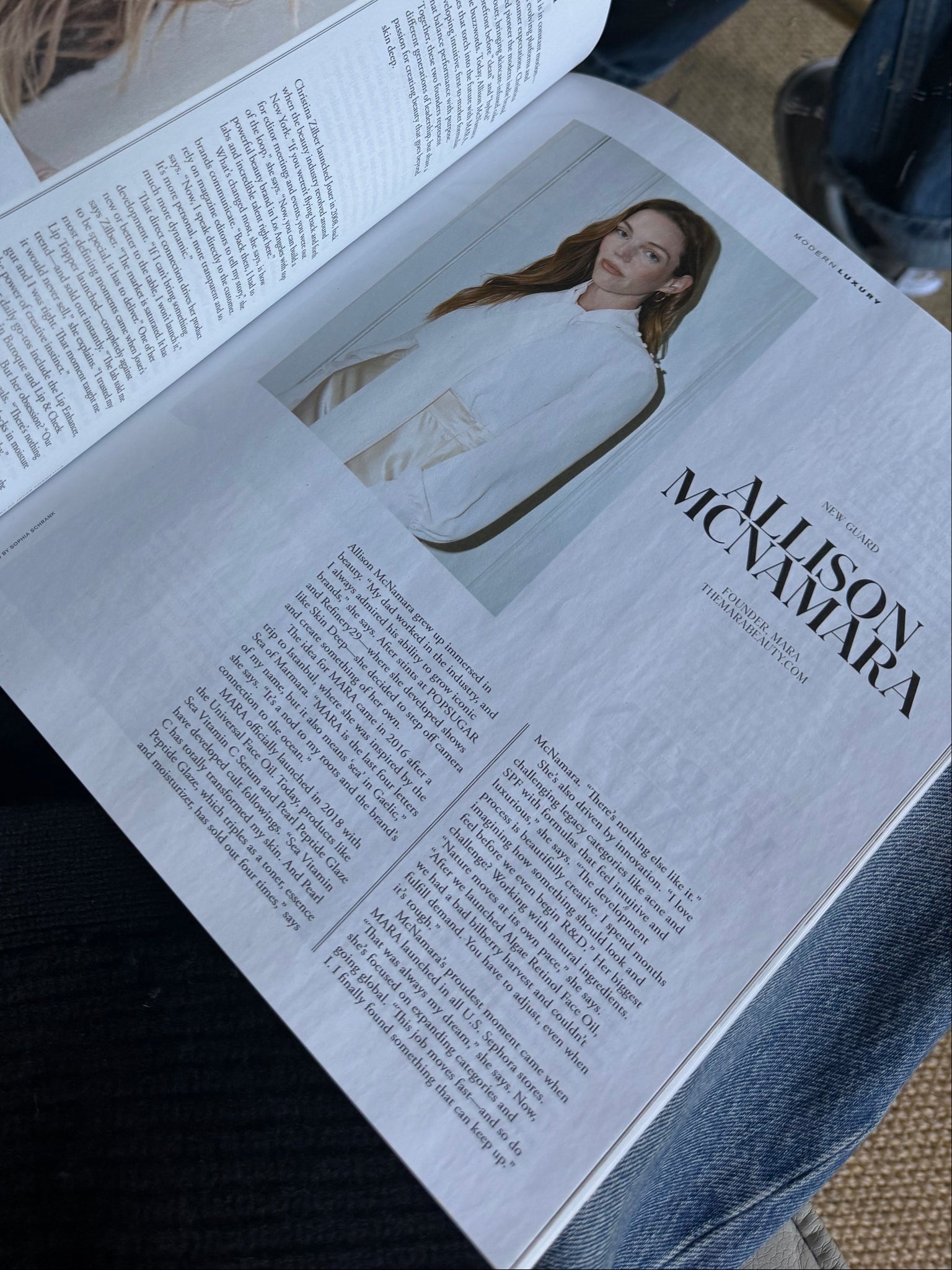 Allison McNamara feature in Angeleno magazine