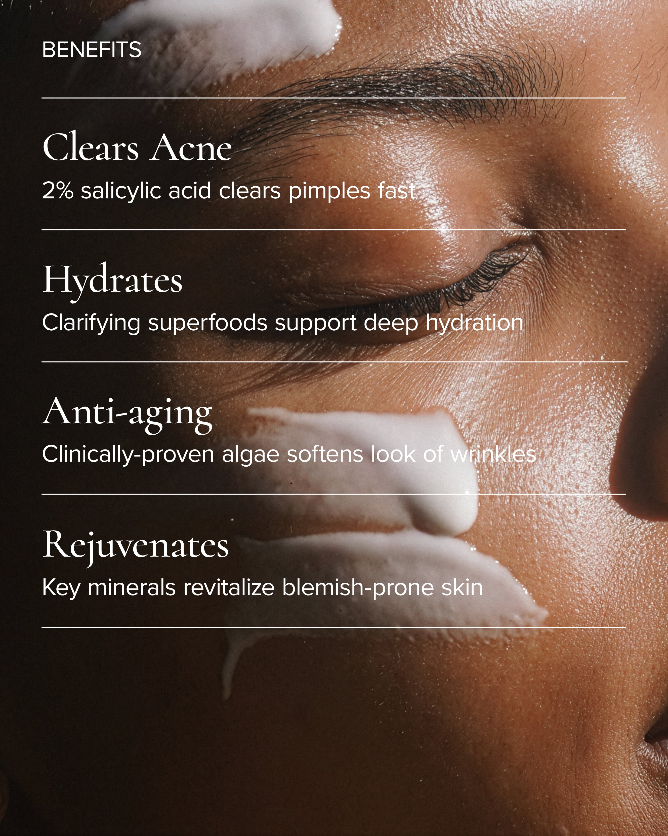 Benefits of MARA Clear Skin Mineral Milk