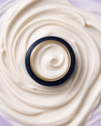 Sea Dream Algae Creme open, with product texture swirled around the bottle 