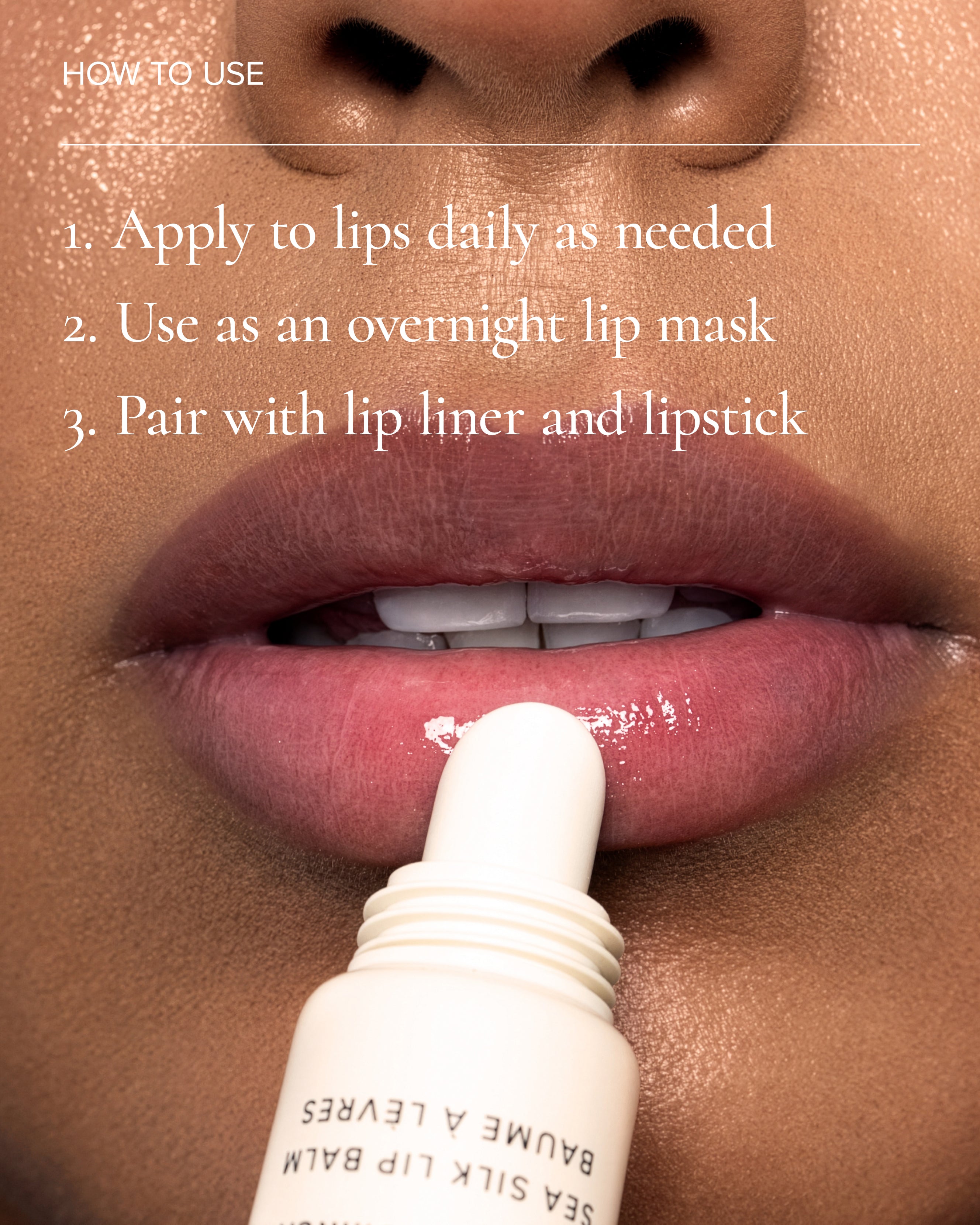 How to use MARA Sea Silk Lip Balm Clear