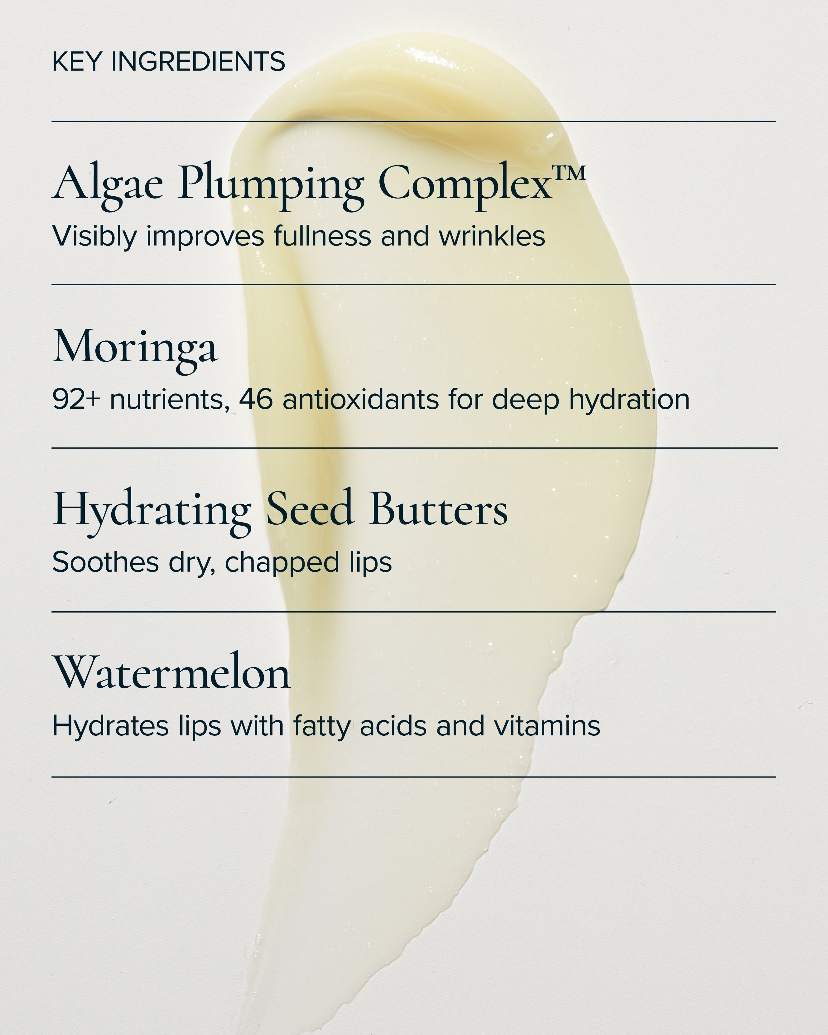 MARA Sea Silk Lip Balm Clear key ingredients 