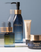 Cleansing Oil, SeaDream Algae Creme, Universal Face Oil and Sea Silk Lip Balm 