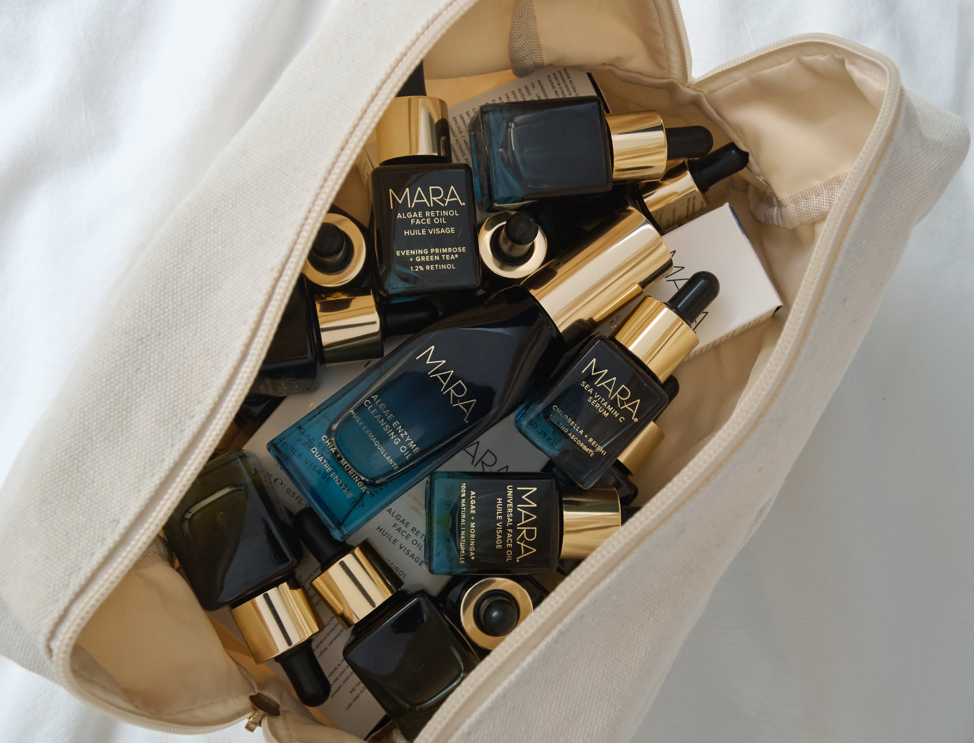 Mini MARA in a canvas travel bag