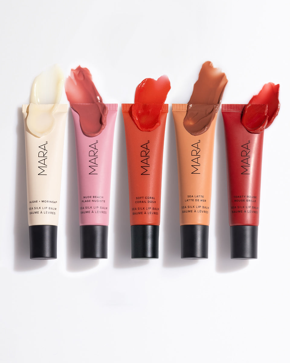 MARA Sea Silk lip balm on what background
