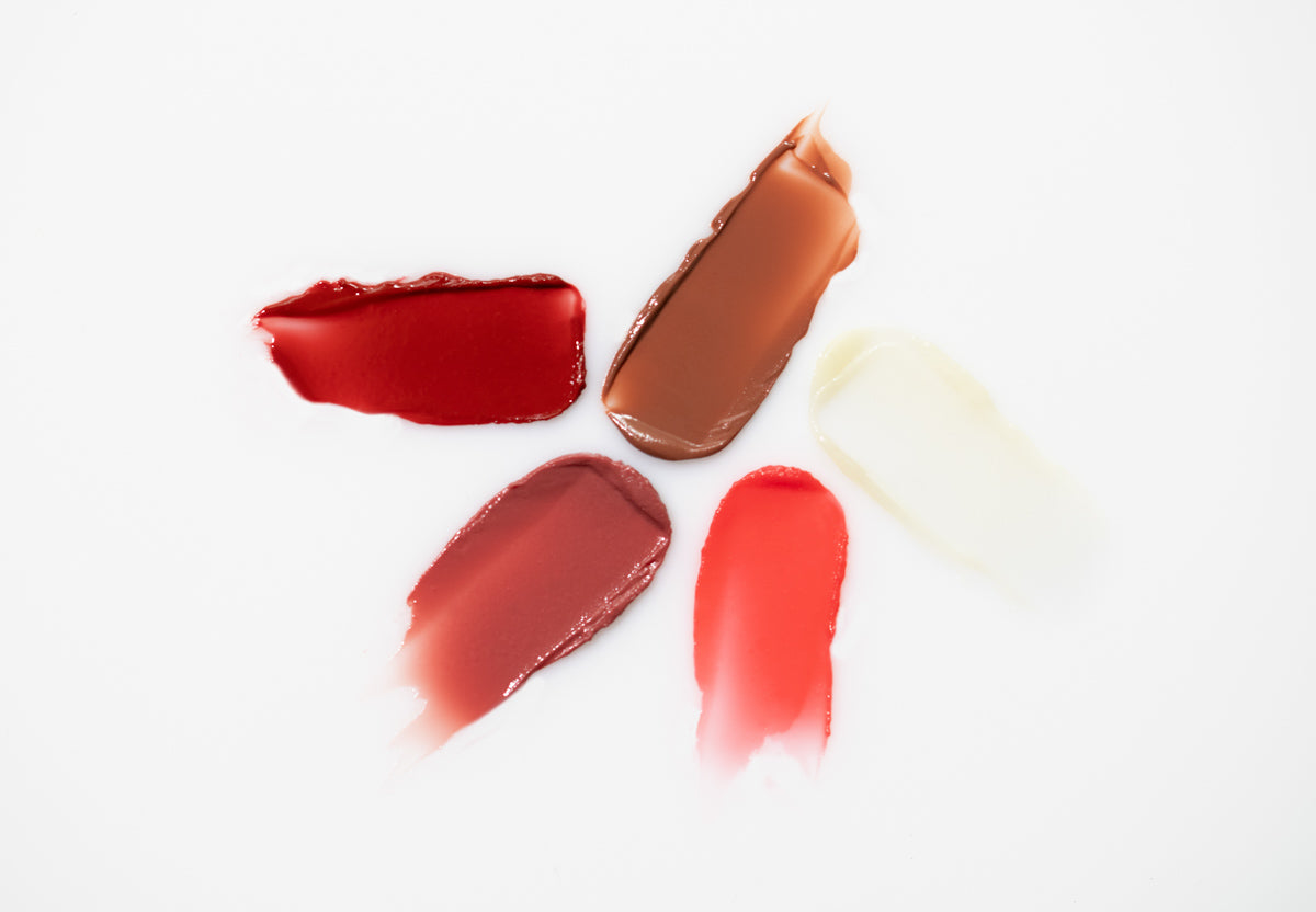 MARA Sea Silk lip balm swatches