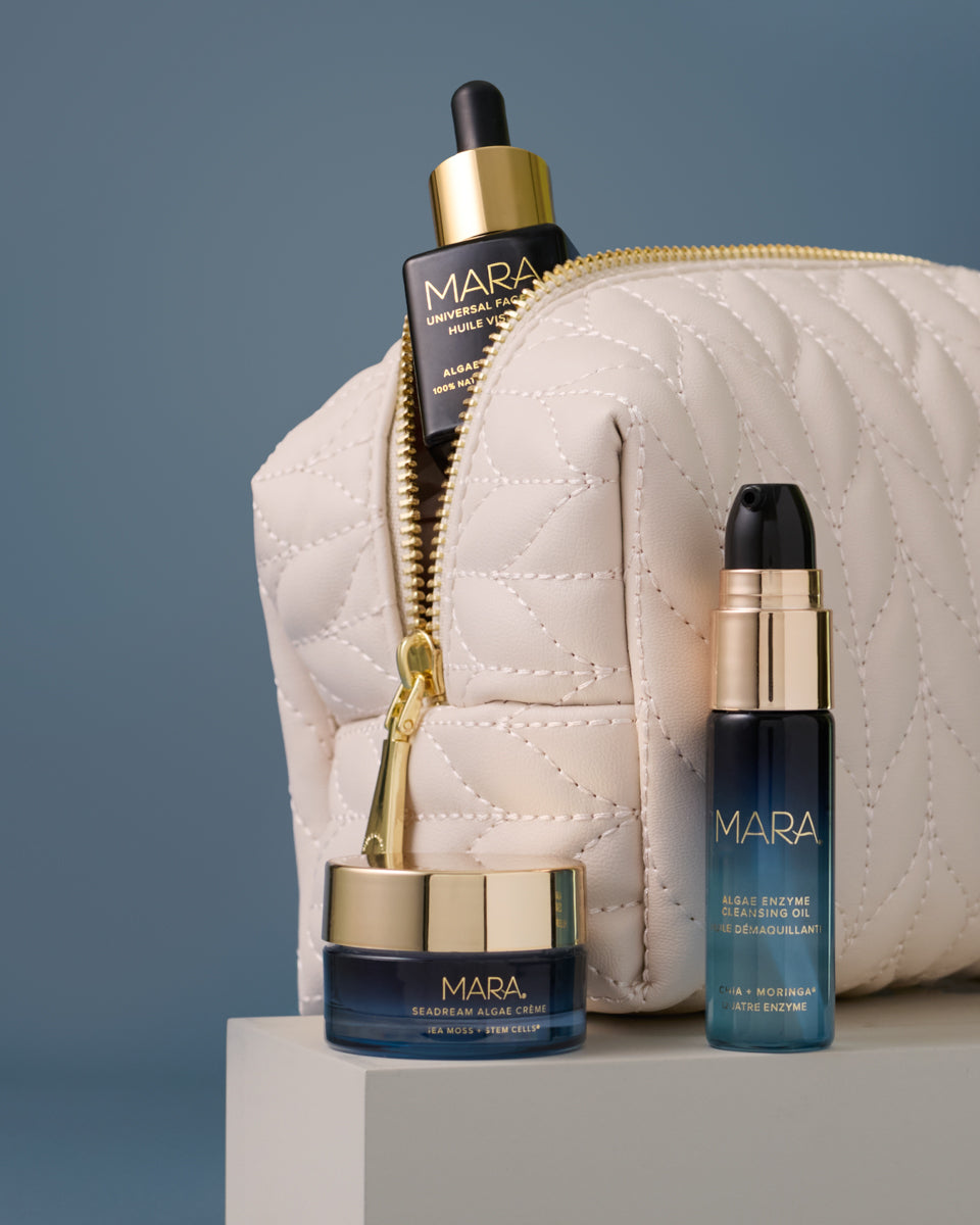 Sea the Glow Discovery Set in travel pouch