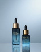 Two sizes of Sea Vitamin C Serum on light blue background
