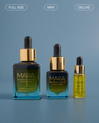 Full size, Mini size, and Deluxe size Universal Face Oil