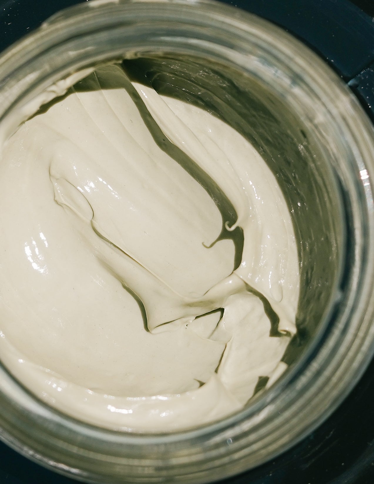 Close-up of open Volcanic Sea Clay Detox Masque jar