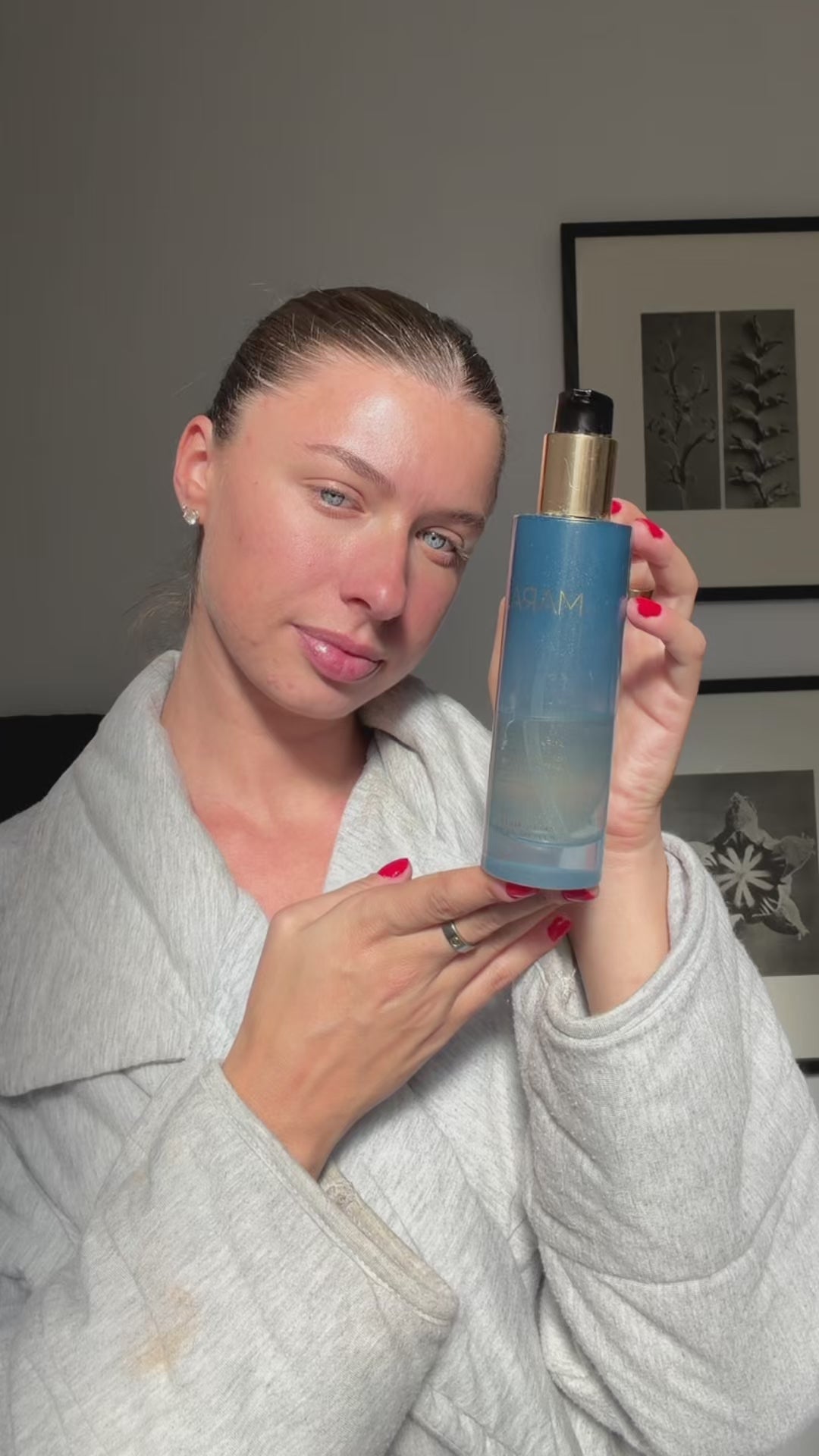 woman using The Reset Ritual - Aura Cleanse, Volcanic Masque, Universal Oil, Sea Silk Lip Balm