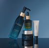 water splashing on Cleansing Oil, SeaDream Algae Creme, Universal Oil, Sea Silk Lip Balm