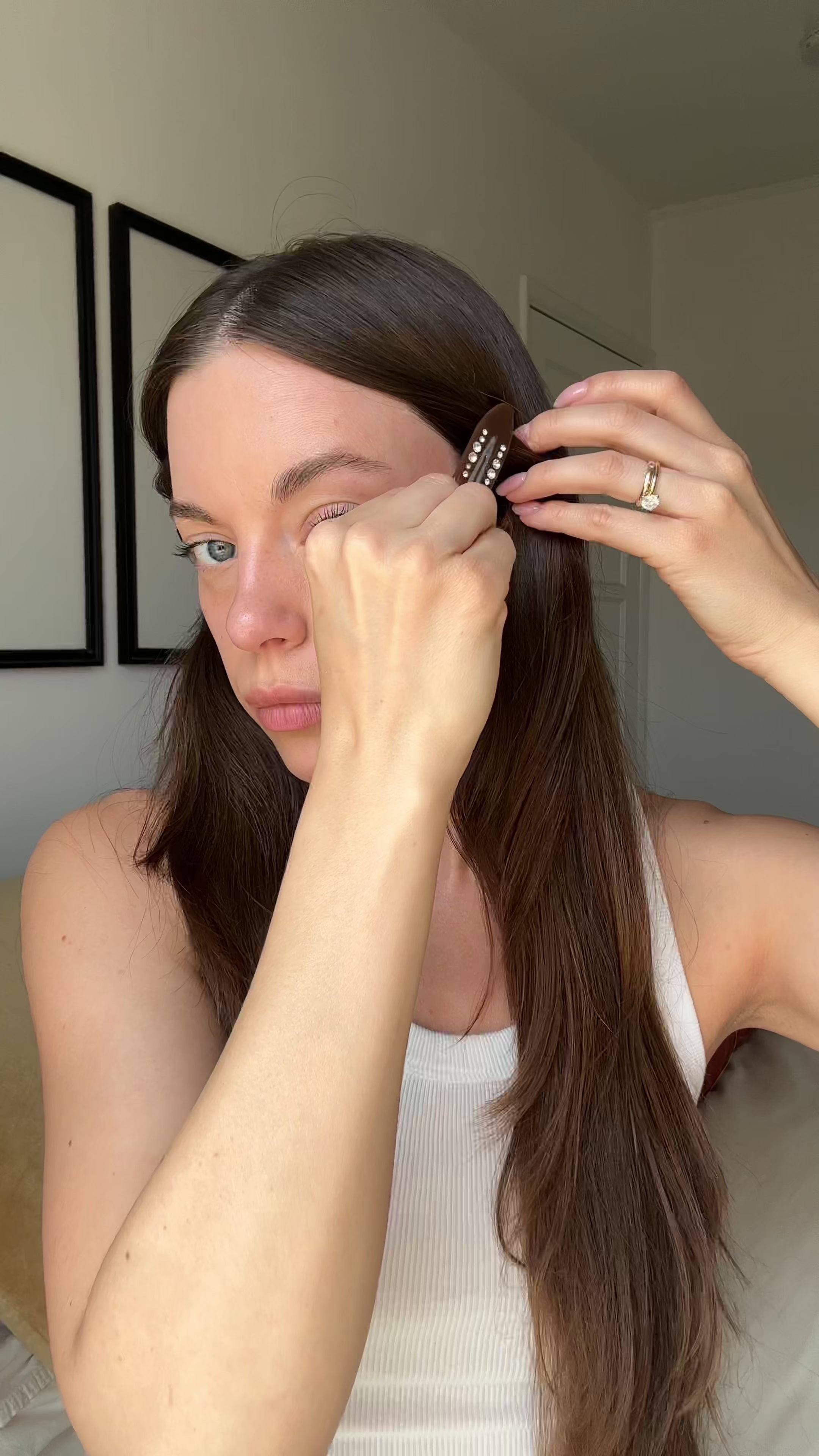 Video of model using Pearl Peptide Glaze 