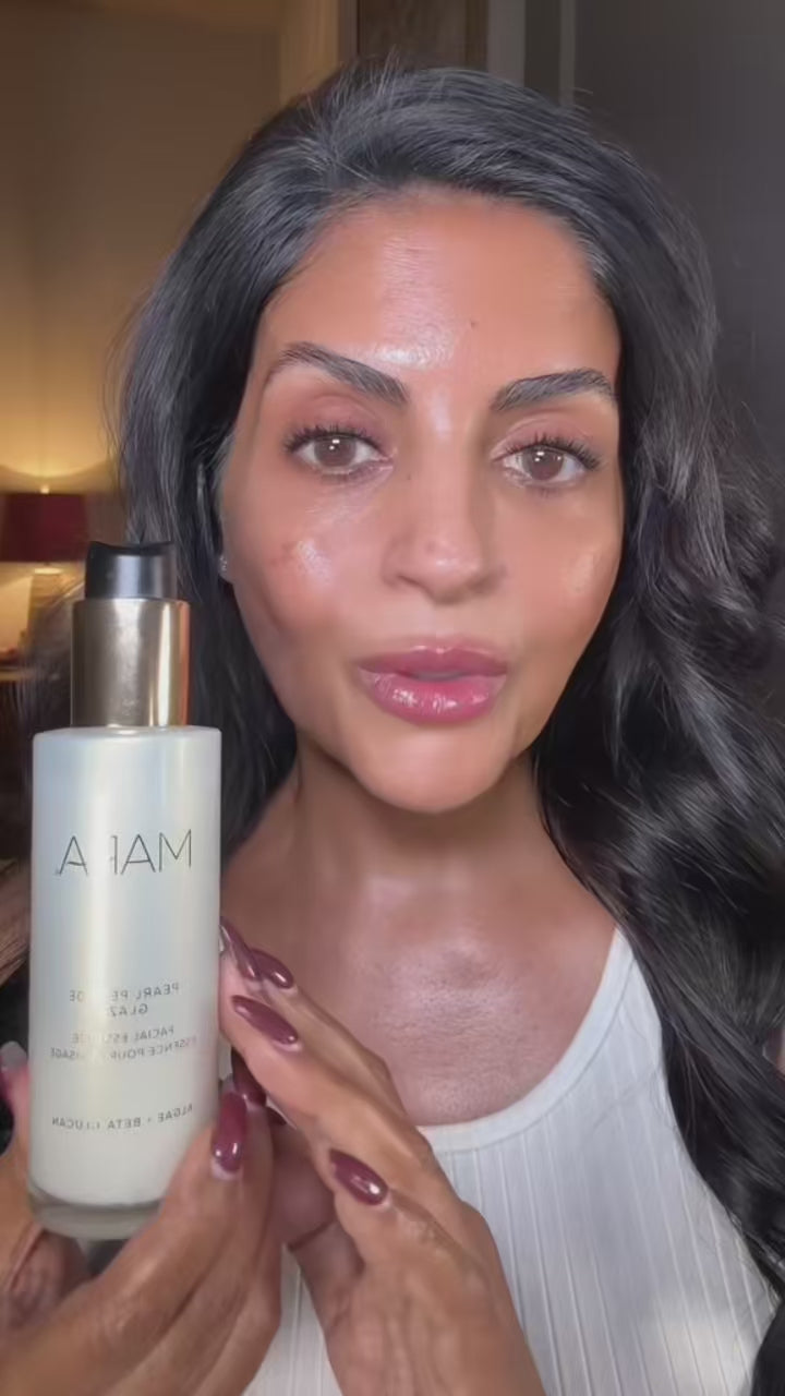 Video of model using Pearl Peptide Glaze 
